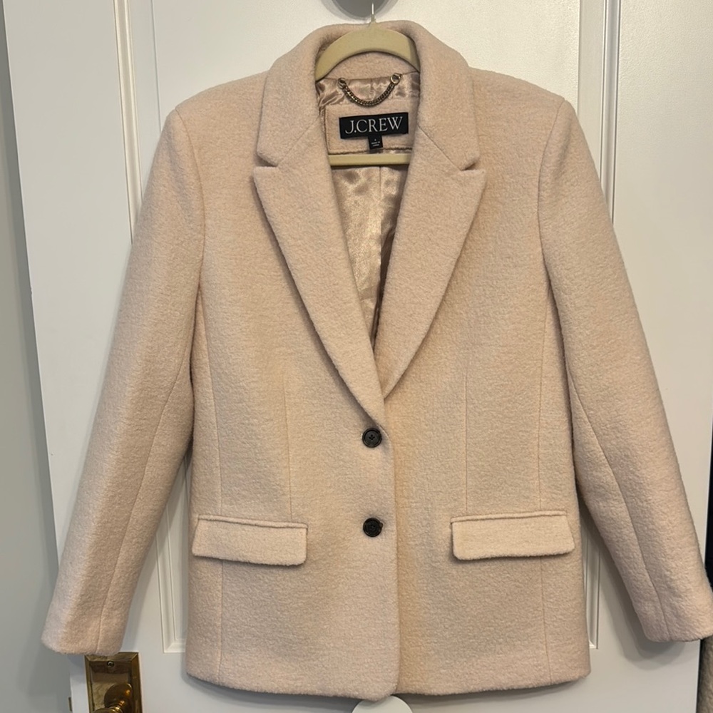J. Crew Women's Boucle Cream Jacket